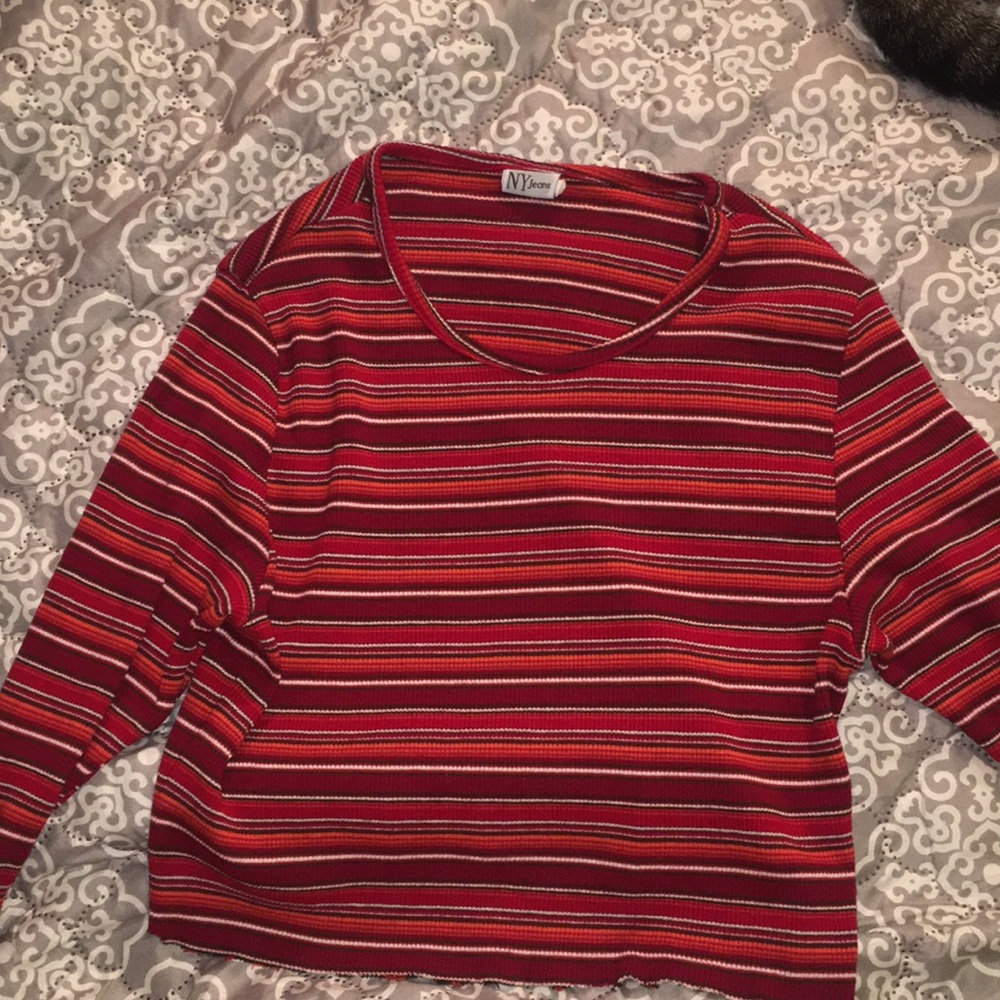 copped sweater long sleeve